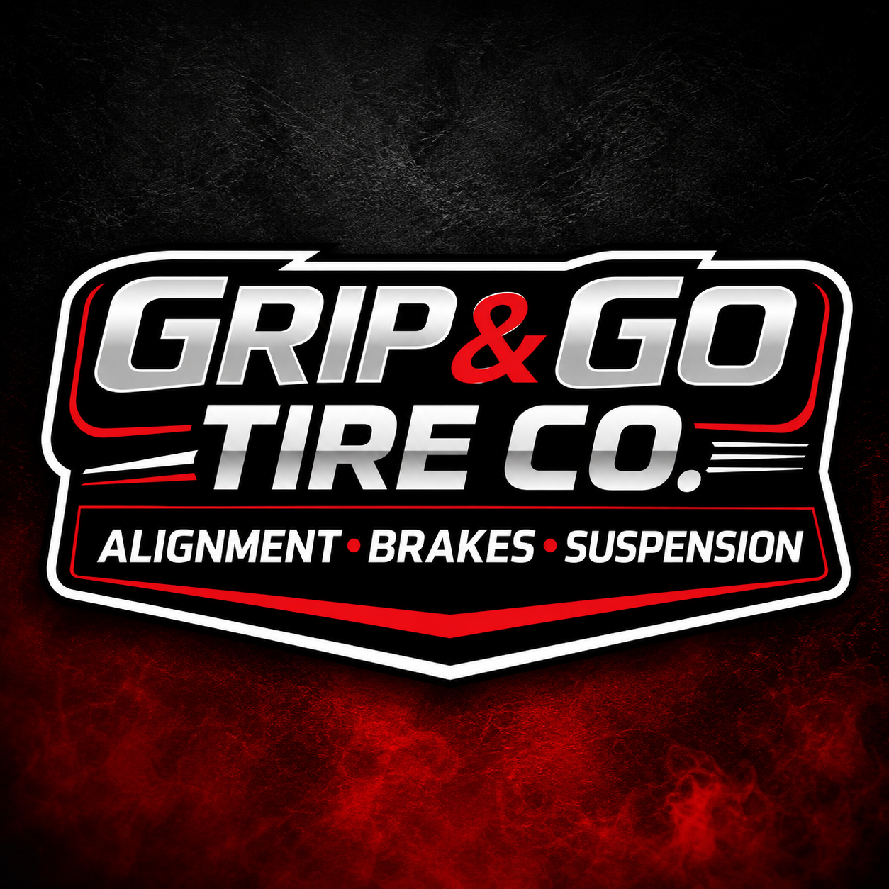 Grip & Go Tire Co. logo background